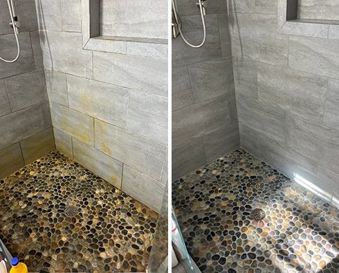 Shower Restored by Our Tile and Grout Cleaners in Coatesville, PA